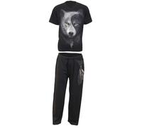 Spiral Direct Men's Wolf Chi Pyjama Set (Pack of 4) in Black | Size: Large Spiral Direct Black L