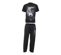 Spiral Direct Men's Wolf Chi Pyjama Set (Pack of 4) in Black | Size: Small Spiral Direct Black S