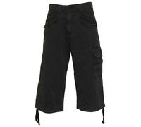 Spiral Direct METAL STREETWEAR - Vintage Cargo Shorts 3/4 Long Black - S - SPI - SPI
