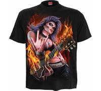 SPIRAL DIRECT NEW ROCKING THE DEAD -Shirt,Top/Tee/ Biker/Grim Reaper/Goth/Guitar