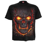 SPIRAL DIRECT NEW SKULL LAVA T-Shirt/Tattoo/Skull/Goth/Flames/Rock/Reaper/Top