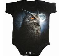 Spiral Direct NIGHT WISE - Baby Sleepsuit Black - XS - Digital