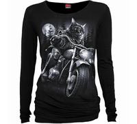 Spiral Direct NINE LIVES - Baggy Top Black - S - Digital - Digital