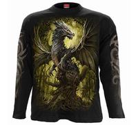 Spiral Direct OAK DRAGON Long Sleeve TshirtBikerTattooDragonFireGothOakForestTop