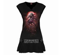 Spiral Direct OAK DRAGON - Stud Waist Mini Dress Black - M - Digital - Digital