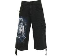 Spiral Direct ODIN'S WARRIOR - Vintage Cargo Shorts 3/4 Long Black - M