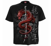 Spiral Direct ORIENTAL DRAGON - T-Shirt Black - M - Digital
