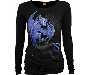 Spiral Direct POCKET DRAGON Long Sleeve/Dragon/Angel/Wings/Gothic/Goth/Top