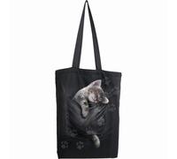 Spiral Direct POCKET KITTEN - Bag 4 Life - Canvas 80z Long Handle Tote Bag - Screen - Screen