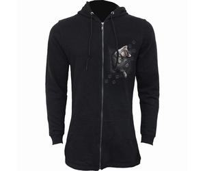 Spiral Direct POCKET KITTEN - Ladies Fish Tail Full Zip Hoody - Zip Sleeve - S - Screen