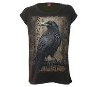 Spiral Direct RAVEN WISE - Turnup Sleeve Loosefit Tee - M - Digital - Digital