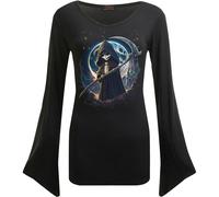 Spiral Direct REAPERETTE - V Neck Goth Sleeve Top Black - L - Digital - Digital