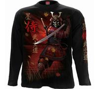 Spiral Direct SAMURAI SKULL Long Sleeve T-shirt/Biker/Goth/Skull/Music/Top