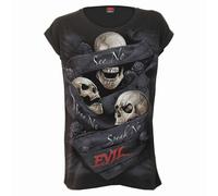 Spiral Direct SEE NO EVIL - Turnup Sleeve Loosefit Tee - S - Digital - Digital