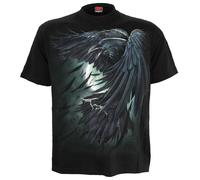 SPIRAL DIRECT SHADOW RAVEN BLACK TShirt/Biker/Tattoo/Skull/Raven/Dead/Tattoo/Top