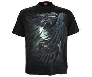 SPIRAL DIRECT SHADOW RAVEN BLACK TShirt/Biker/Tattoo/Skull/Raven/Dead/Tattoo/Top
