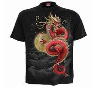 Spiral Direct SHENLONG - Front Print T-Shirt Black - XL - Digital - Digital