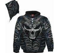 Spiral Direct SKULL ARMOUR - Allover Hoody Black - S