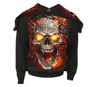 Spiral Direct Skull Blast Hoodie in Black | Size: Small Spiral Direct Black S