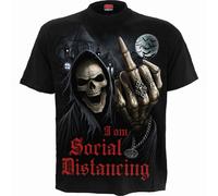 Spiral Direct SOCIAL DISTANCE - T-Shirt Black - 3XL - Digital