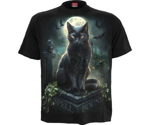 SPIRAL DIRECT SPELL BOUND T Shirt Funny Kitten A solemn cat tomb Unisex Top Tee