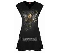 Spiral Direct STEAM PUNK RIPPED - Stud Waist Mini Dress Black - XXL - Digital - Digital