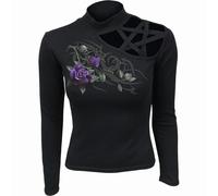 Spiral Direct TRIBAL ROSE - Pentagram Shoulder Longsleeve Top - M - Digital - Digital