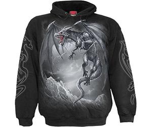 Spiral Direct Unisex Adult Dragon´s Cry Hoodie (S) (Black)