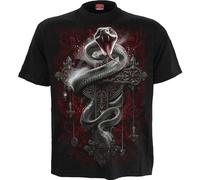 Spiral Direct Unisex Adult Gothic Serpent Back Print T-Shirt RO16719