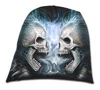 Spiral Direct Unisex Flaming Spine - Light Cotton Beanies Black Beanie, Black, One size (Manufacturer Size:One Size)