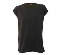 Spiral - Urban Fashion - Turnup Sleeve Loosefit Tee - L Black