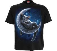 Spiral Direct VELVET MOON - Front Print T-Shirt Black - 3XL - Digital - Digital