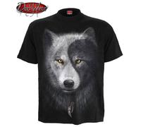 SPIRAL DIRECT WOLF CHI T-Shirt,Biker/Skull/Goth/Wolf/Native/Yin Yang/Top/Tee