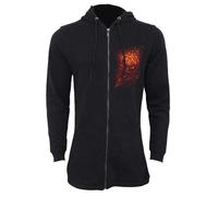 Spiral Direct Women's Burnt Rose Full Zip Hoodie in Black | Size: Small Spiral Direct Black S