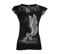 Spiral Direct Women's Enslaved Angel Short-Sleeved T-Shirt in Black | Size: 2XL Spiral Direct Black 2XL