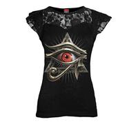 Spiral Direct Women's Evil Eye Top in Black | Size: Small Spiral Direct Black S