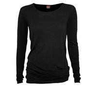 Spiral Direct Women's Gothic Elegance Baggy Long-Sleeved Top in Black | Size: Medium Spiral Direct Black M