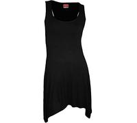 Spiral Direct Women's Gothic Elegance - Goth Bottom Camisole Dress Black Plus Size Dress, Black (Black 001), 26 (Manufacturer Size:3XL)
