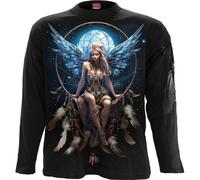 Spiral Direct Women's Moon Fairy Long-Sleeved T-Shirt in Black | Size: Medium Spiral Direct Black M