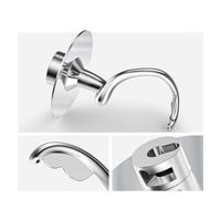 Spiral Dough Hook, Compatible with Kitchenaid, K45 K45SS | KN15E1X, KSM75, KSM85PS, KSM88PSQ, KSM90, KSM95, KSM96, KSM97, KSM100