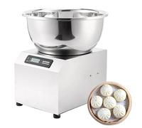 Spiral Dough Mixer, 3Kg Commercial-grade Stainless Steel Bowl with Dual Rotation, Led Display & Timer for Pizza and Bread Making