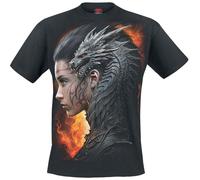 Spiral Draco Queen T-Shirt black 3XL
