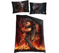 Spiral - Draconis - Single Duvet Cover + Uk And Eu Pillow Case - L