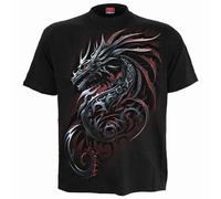 Spiral - DRAGON SHARDS - Front Print T-Shirt Black - L L