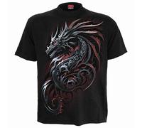 Spiral DRAGON SHARDS - Front Print T-Shirt Black | Size: 2XL Spiral Black 2XL