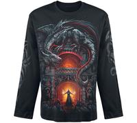Spiral Dragon's Lair Long-sleeve Shirt black M