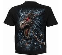 Spiral - DRAGON'S LAIR (Unisex Black Short Sleeve T-Shirts) Ex Ex Large