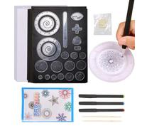 Spiral Drawing Kit, Building Space Imagination Using Pen - Geometric Drawing Ruler with Circle Template | Preschool Boys Girls Students School