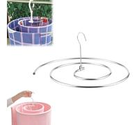 Spiral Drying Rack,Stainless Steel Spiral Drying Mount Laundry,Quilt Blanket Hanger,Space Saving Metal Hangers for Bedspreads Mattresses Sofa Covers Capes for Indoor & Outdoor Use (Silver, 1pc)
