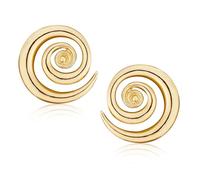 Spiral Earrings, Gold Personalized Chunky Drop Earrings Vintage Women's Stud Earrings Large Swirl Spiral Twist Boho Earring Stylish Jewelry for Women